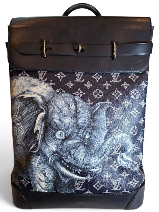 Louis Vuitton Other - Louis Vuitton Chapman Brothers Steamer Backpack Black & Gray Monogram Elephant